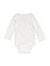 Carter's 100% Cotton Solid White Long Sleeve Onesie 9-12 MO / 12 MO - photo 1