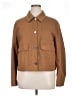Theory 100% Cotton Solid Brown Jacket Size XL - photo 1