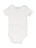 Carter's 100% Cotton Solid White Short Sleeve Onesie 9-12 MO / 12 MO - photo 1