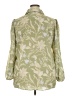Tuckernuck 100% Polyester Floral Green 3/4 Sleeve Blouse Size 3X - photo 2