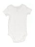 Carter's 100% Cotton Solid White Short Sleeve Onesie 9-12 MO / 12 MO - photo 2