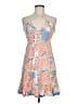 Forever 21 100% Rayon Print Tan Cocktail Dress Size M - photo 1