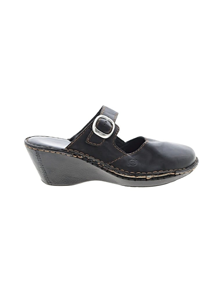 Pre-owned Born Mule/clog In Black