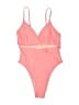 Cupshe Solid Pink One Piece Swimsuit Size M - photo 1