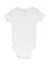 Carter's 100% Cotton Solid White Short Sleeve Onesie 9-12 MO / 12 MO - photo 1