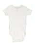 Carter's 100% Cotton Solid White Short Sleeve Onesie 9-12 MO / 12 MO - photo 2