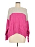Vince Camuto Color Block Pink Pullover Sweater Size M - photo 1