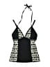 Athleta Houndstooth Black Swimsuit Top Size S - photo 1