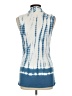 XCVI Blue Sleeveless Blouse Size L - photo 2