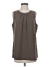 Soft Surroundings 100% Polyester Gray Sleeveless Blouse Size S - photo 1