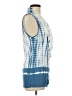XCVI Blue Sleeveless Blouse Size L - photo 4