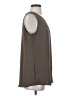 Soft Surroundings 100% Polyester Gray Sleeveless Blouse Size S - photo 4