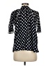 Reiss 100% Viscose Polka Dots Black 3/4 Sleeve Blouse Size 6 - photo 2