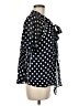 Reiss 100% Viscose Polka Dots Black 3/4 Sleeve Blouse Size 6 - photo 4