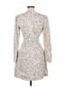 Express 100% Polyester Animal Print Ivory Casual Dress Size M - photo 2