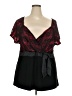 Studio 1940 Black Short Sleeve Blouse Size 22 - photo 1