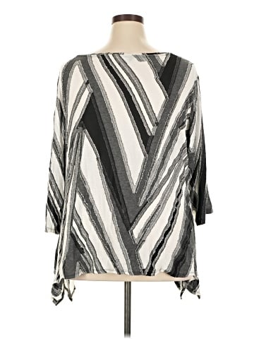 Simply Vera Vera Wang 3/4 Sleeve Blouse (view 2)