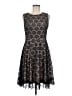 Kensie 100% Polyester Argyle Black Cocktail Dress Size 6 - photo 1
