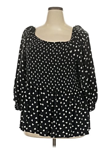 Bobeau 3/4 Sleeve Blouse (view 1)