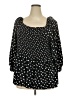 Bobeau 100% Rayon Black 3/4 Sleeve Blouse Size 4X - photo 1