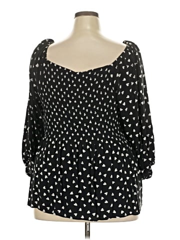 Bobeau 3/4 Sleeve Blouse (view 2)