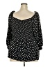 Bobeau 100% Rayon Black 3/4 Sleeve Blouse Size 4X - photo 2