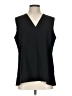 Theory 100% Polyester Black Sleeveless Blouse Size L - photo 1