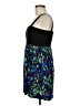Aqua 100% Rayon Print Blue Cocktail Dress Size M - photo 5