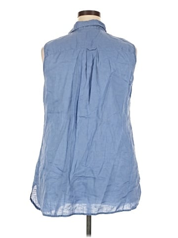Avenue Sleeveless Button-Down Shirt (view 2)