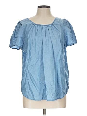 LC Lauren Conrad Short Sleeve Blouse (view 1)