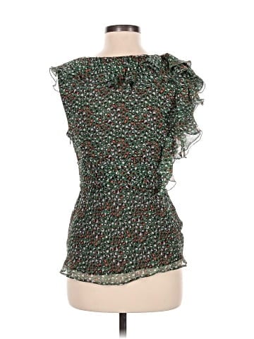 BCBGMAXAZRIA Sleeveless Silk Top (view 2)