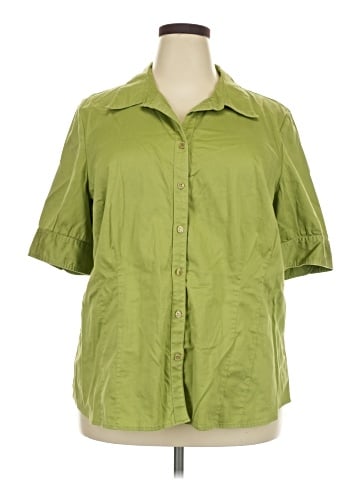 Lane Bryant 3/4 Sleeve Button-Down Shirt (view 1)