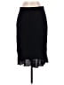 Escada 100% Wool Solid Black Wool Skirt Size EU 38 / US 8 - photo 1