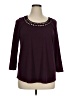 Daniel Rainn Burgundy 3/4 Sleeve Top Size XL - photo 1