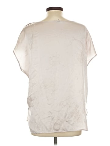 Vince. Short Sleeve Silk Top (view 2)