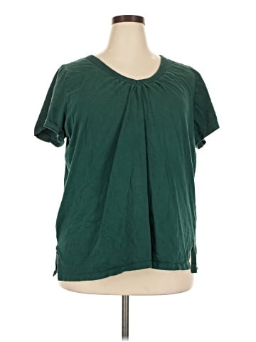 Woman Within Short Sleeve Blouse (view 1)