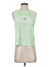 Adidas 100% Polyester Green Sleeveless Top Size S - photo 1