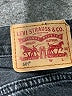 Levi's 100% Cotton Hearts Black Denim Shorts Size 29 waist - photo 3