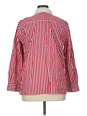 Lauren by Ralph Lauren 3/4 Sleeve Button-Down Shirt (view 2)