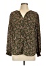 Monday Fun Green Long Sleeve Blouse Size L - photo 1