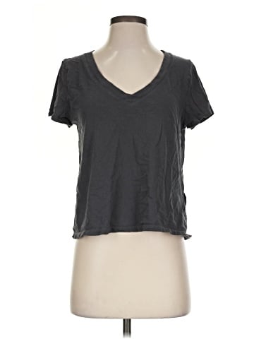 Madewell Softfade Cotton V-Neck Crop Tee (view 1)