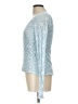 Alfani Blue Long Sleeve Blouse Size L - photo 5