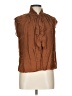 Reiss 100% Viscose Brown Sleeveless Blouse Size L (estimated) - photo 1