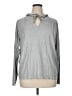 Majestic Filatures Solid Silver Gray Pullover Sweater Size XL (4) - photo 1