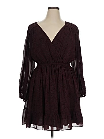 Madewell (Re)sourced Georgette Faux-Wrap Mini Dress (view 1)