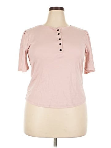 Ann Taylor Short Sleeve Henley (view 1)