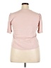 Ann Taylor 100% Cotton Pink Short Sleeve Henley Size XXL - photo 2