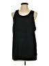 Asics 100% Polyester Black Sleeveless T-Shirt Size L - photo 1