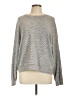 Lou & Grey Metallic Gray Pullover Sweater Size L - photo 1