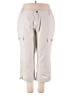 Venezia 100% Cotton Gray Cargo Pants Size 22 - photo 1